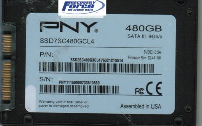 PNY 480GB SSD with Failing Sandforce Controller Recovered